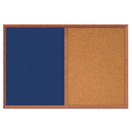 United Visual Products Enclosed Corkboard, 1 Door, 60"x36", 4" Fra UV3424-WHITE-KEYLIME